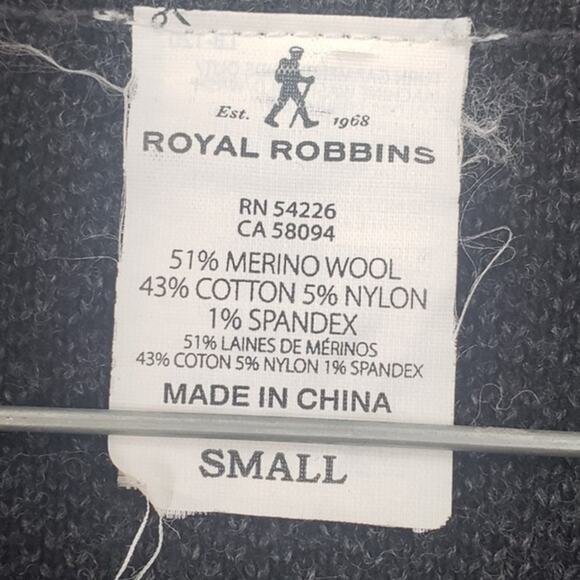 Royal Robbins Wool Blend Open Front Jacket - Size Small - Picture 3 of 3